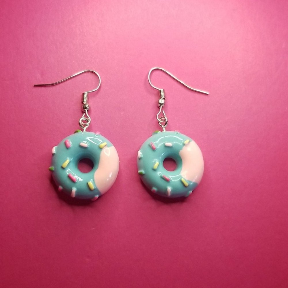 Donuts Charm Drop Earrings